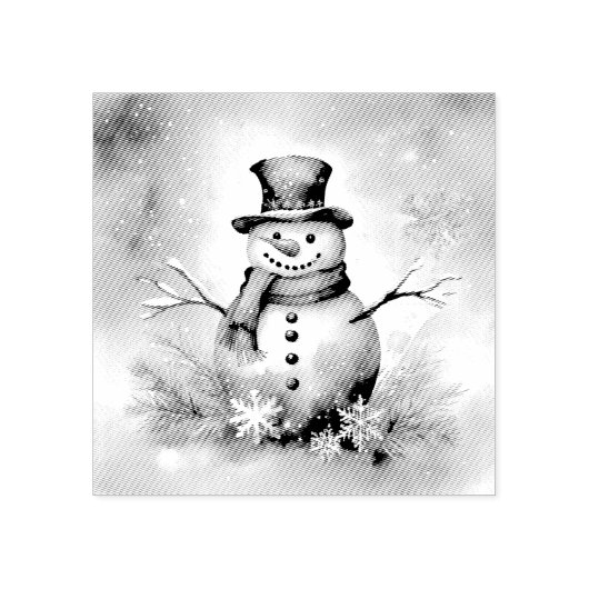 Snowman Gummistempel (Prägung)