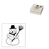 Snowman Gummistempel (Stempel)