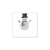 Snowman Gummistempel (Prägung)