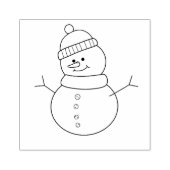 Snowman Gummistempel (Prägung)