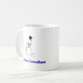 Snowman Happiness Consultant Kaffeetasse (Vorderseite Links)
