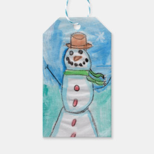 Snowman Happiness - Kinder Kunst des CHOC Geschenkanhänger