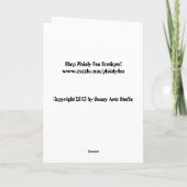 Snowman "HAPPY HOLIDAYS" Card Feiertagskarte (Rückseite)