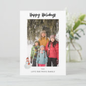 Snowman Happy Holidays Foto - Vertikal (Stehend Vorderseite)