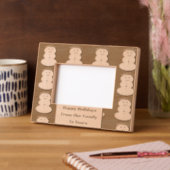 Snowman Happy Holidays graviert Rahmen (Links)