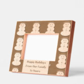 Snowman Happy Holidays graviert Rahmen (Links)