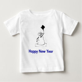 Snowman Happy New Year Baby T-shirt