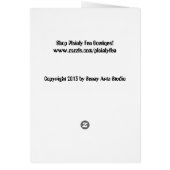 Snowman "HAPPY NEW YEAR" Card (Hinten)