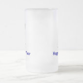 Snowman Happy New Year Mattglas Bierglas (Mittel)