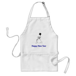 Snowman Happy New Year Schürze