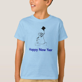 Snowman Happy New Year T-Shirt