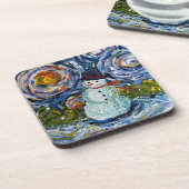 Snowman Hard plastic coaster set Getränkeuntersetzer (Linke Seite)