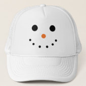 Snowman Hat Truckerkappe (Vorderseite)