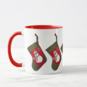 Snowman hat Weihnachts-Strümpfe rund um den Globus Tasse (Links)