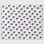 Snowman Head Weihnachtsgeschenk Geschenkpapier (Flach)