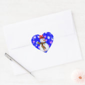 Snowman Heart Sticker (Umschlag)