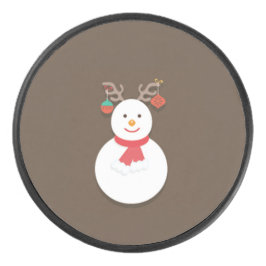 Snowman Hockey Puck