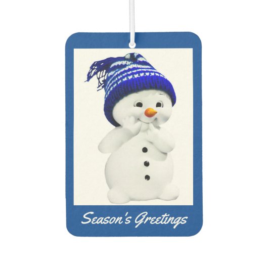 Snowman Holiday Air Freshener Autolufterfrischer (Vorderseite)