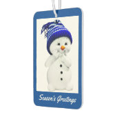 Snowman Holiday Air Freshener Autolufterfrischer (Links)