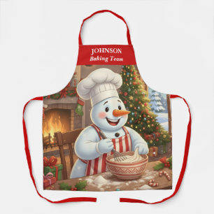 Snowman Holiday Backen Schürze