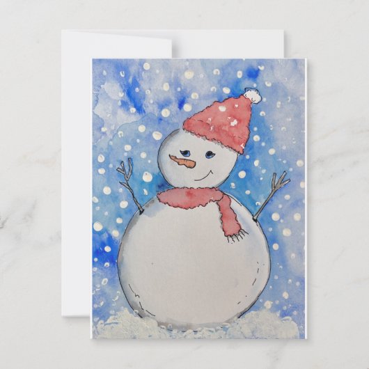 Snowman Holiday Cards Feiertagskarte (Vorderseite)