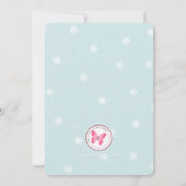 Snowman Holiday Cheer Einladung (Rückseite)