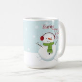 Snowman Holiday Cheer Kaffeetasse (VorderseiteRechts)