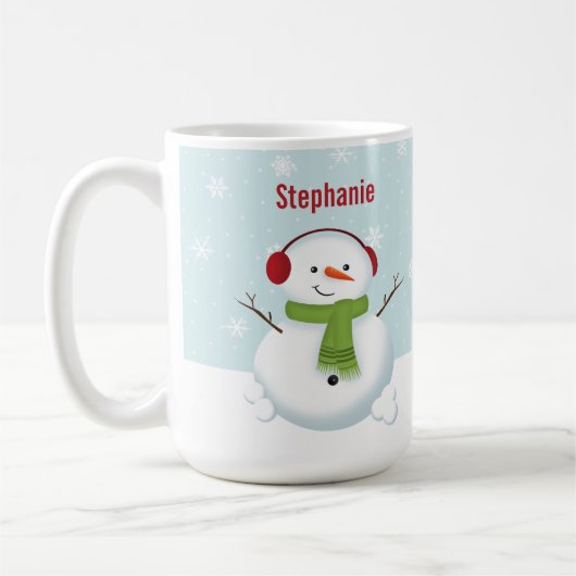Snowman Holiday Cheer Kaffeetasse (Links)