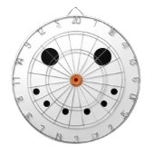 Snowman Holiday Dartboard Dartscheibe (vorne)