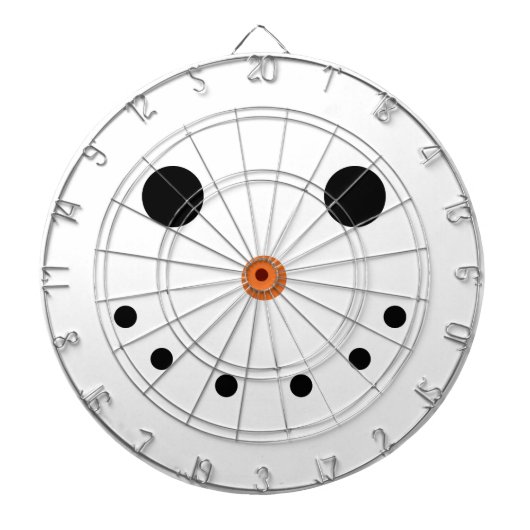 Snowman Holiday Dartboard Dartscheibe (vorne)