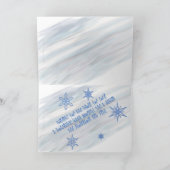 Snowman Holiday Feiertagskarte (Innenseite)