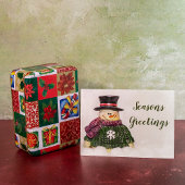Snowman Holiday Feiertagskarte