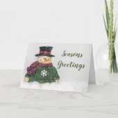 Snowman Holiday Feiertagskarte (Vorderseite)