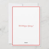 Snowman Holiday Grußkarte Feiertagskarte (Rückseite)