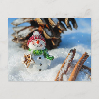 Snowman Holiday Leckerei Weihnachtsschrei Postkarte