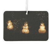 Snowman Holiday Light Display Autolufterfrischer (Rückseite)