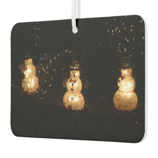 Snowman Holiday Light Display Autolufterfrischer (Links)