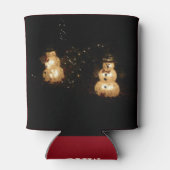 Snowman Holiday Light Display Dosenkühler (Rückseite)