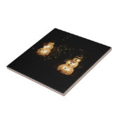 Snowman Holiday Light Display Fliese (Seite)