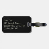 Snowman Holiday Light Display Gepäckanhänger (Rückseite horizontal)