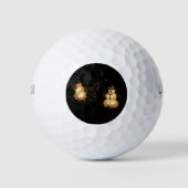 Snowman Holiday Light Display Golfball (Vorderseite)