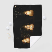 Snowman Holiday Light Display Golfhandtuch (Insitu)