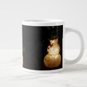 Snowman Holiday Light Display Jumbo-Tasse (Rechts)