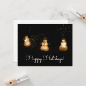 Snowman Holiday Light Display Karte (Vorderseite/Rückseite Beispiel)