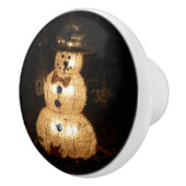 Snowman Holiday Light Display Keramikknauf (Rechts)