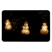 Snowman Holiday Light Display Magnet (Horizontal)