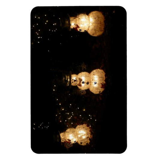 Snowman Holiday Light Display Magnet (Vertikal)