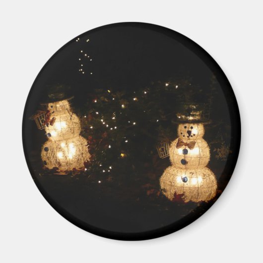 Snowman Holiday Light Display Magnet (Vorne)
