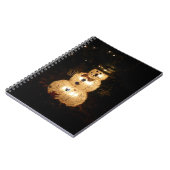 Snowman Holiday Light Display Notizblock (Linke Seite)