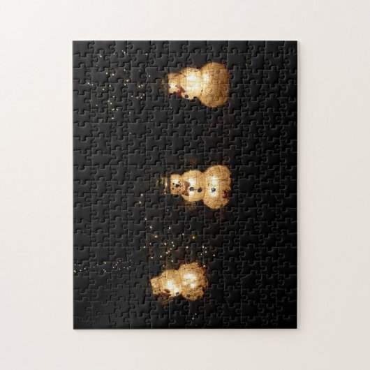 Snowman Holiday Light Display Puzzle (Vertikal)